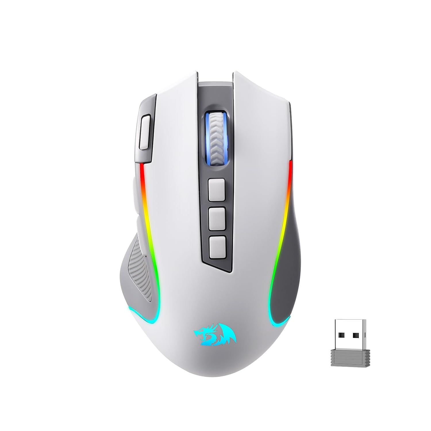 Redragon M612 Wireless RGB Optical Gaming Mouse 8000 DPI Remapping Keys