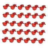 GAROZATION 30個 自動 飲用 ボウル 飲用器 ボウル チキン チキン 水 ムカラー