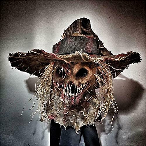 DKaony Halloween Scary Face Cover, Horror Mask for Adults Realistic Halloween Fancy Dress Cosplay Costume Props - Image 4