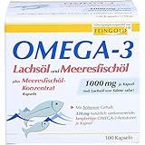 Omega 3 Lachsöl und Meeresfischöl Kapseln