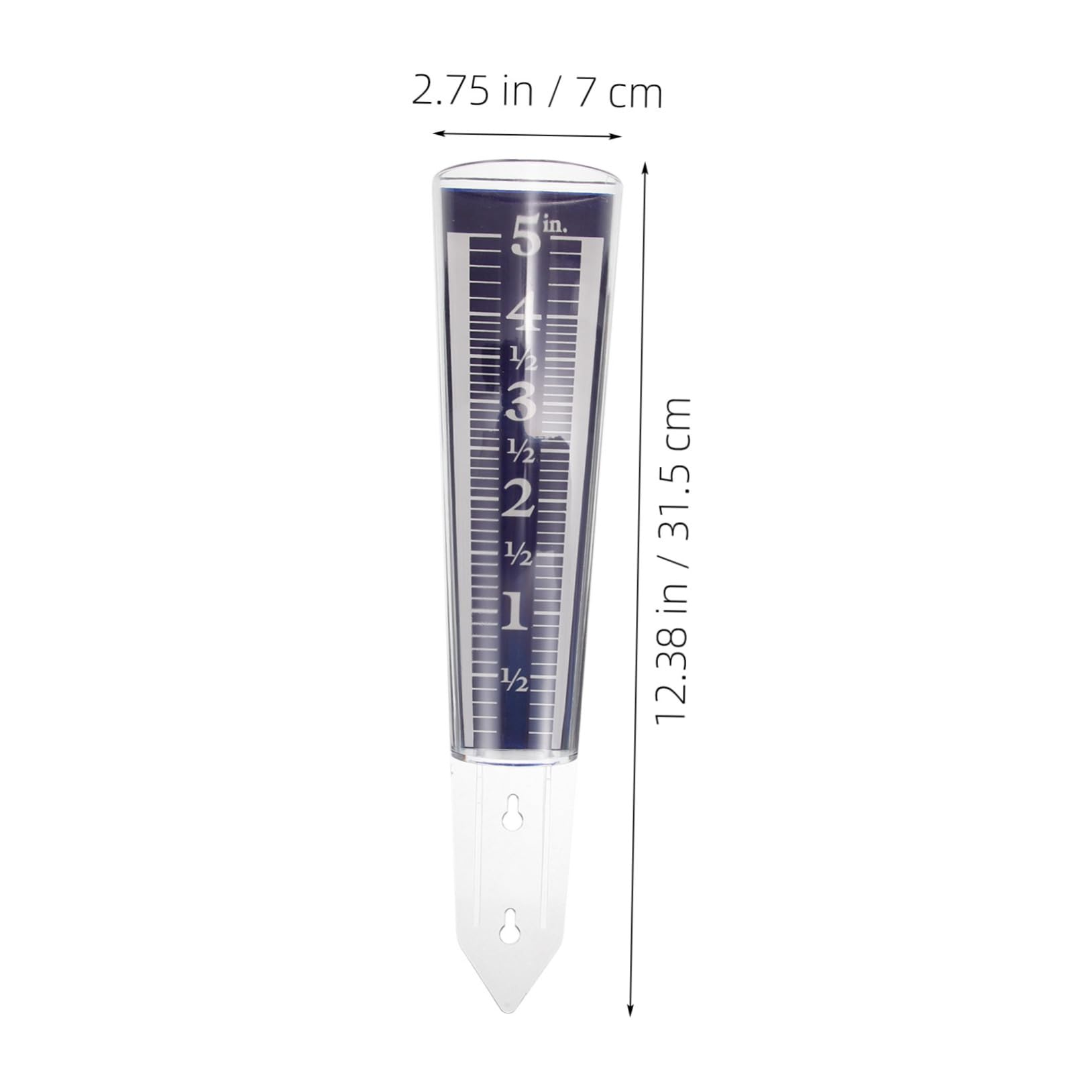 Toyvian 5stücke Regenmesser Mit Skalierung Transparente Garten-rain Gauge Genauen Niederschlagsmessung Im Freien Messwerkzeug Für Rasenaussaat Und Pflanzenpflege