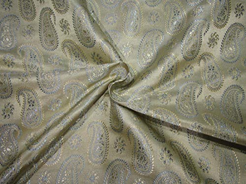 Brocade de soie tissu au yard de 111,8 cm pour styliste de mode