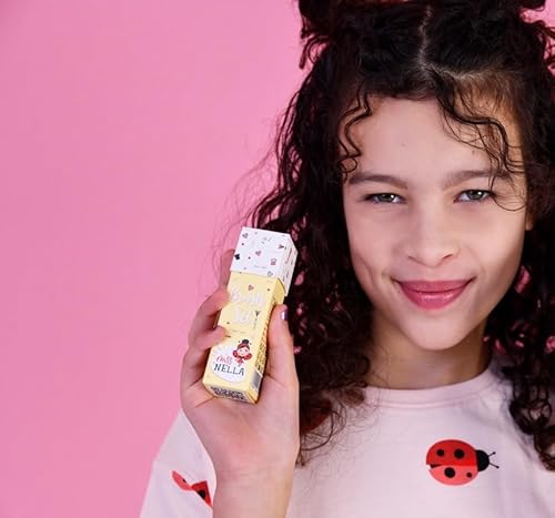 Miss Nella Make-up-Pinsel-Set für Kinder, 4 rosa Pinsel in Kindergröße, 2 Lidschatten-Applikatoren, Rouge-Pinsel, Mischpinsel, perfekt für kleine Hände