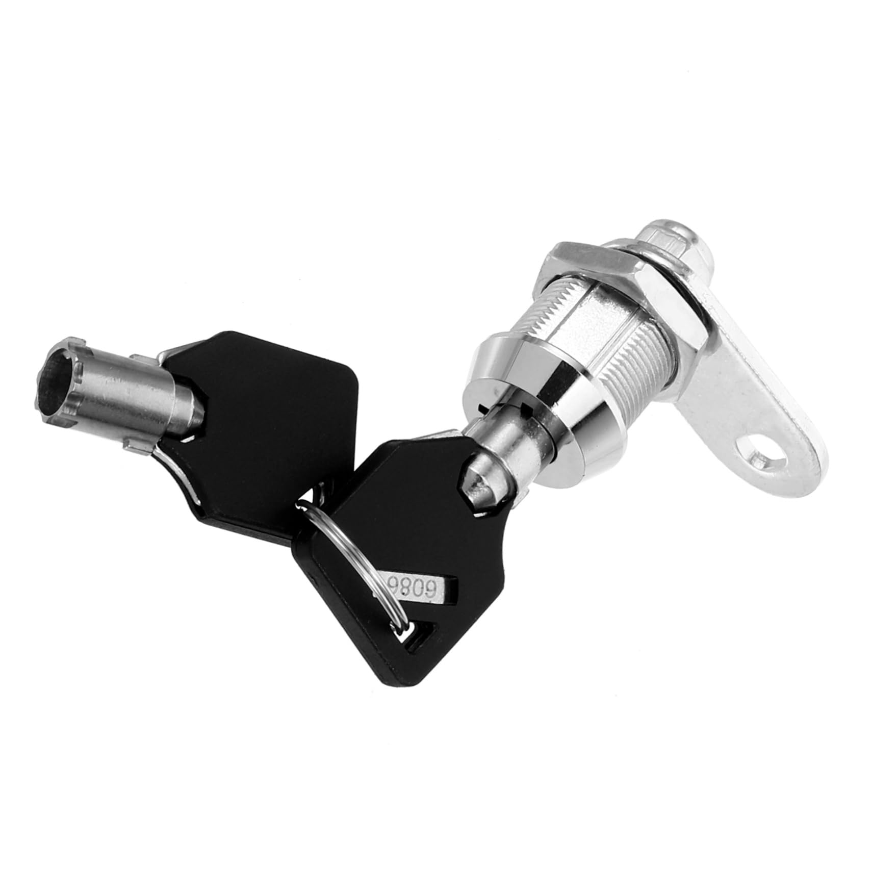 HOMSFOU 4sets Serratura Per Chiave Sicurezza Per Armadietti e Casette Postali Struttura Robusta Facile Installazione Per Utilizzo Versatile Cucina Garage e Camper