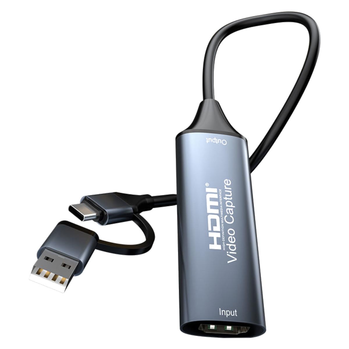 HDMI to USB C/USB 3.0 Audio Video Capture Card, 4K 1080P 60FPS Record Capture Device with Type-C Adapter for Gaming Live Streaming Video Recorder, for Windows Mac OS System OBS Zoom-image-23