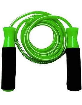 Antina Ball Bearing-Green-Black Jump Rope Workout-Professional Skipping Rope Silicone Comfortable Grips, Heavy Jump Ropes Adults Fitness Women Men, Cardio Boxing Endurance Training Exercise - image, photos