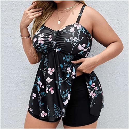 Swimming Costume Women 2 Piece High Waisted Tummy Control Swimsuits