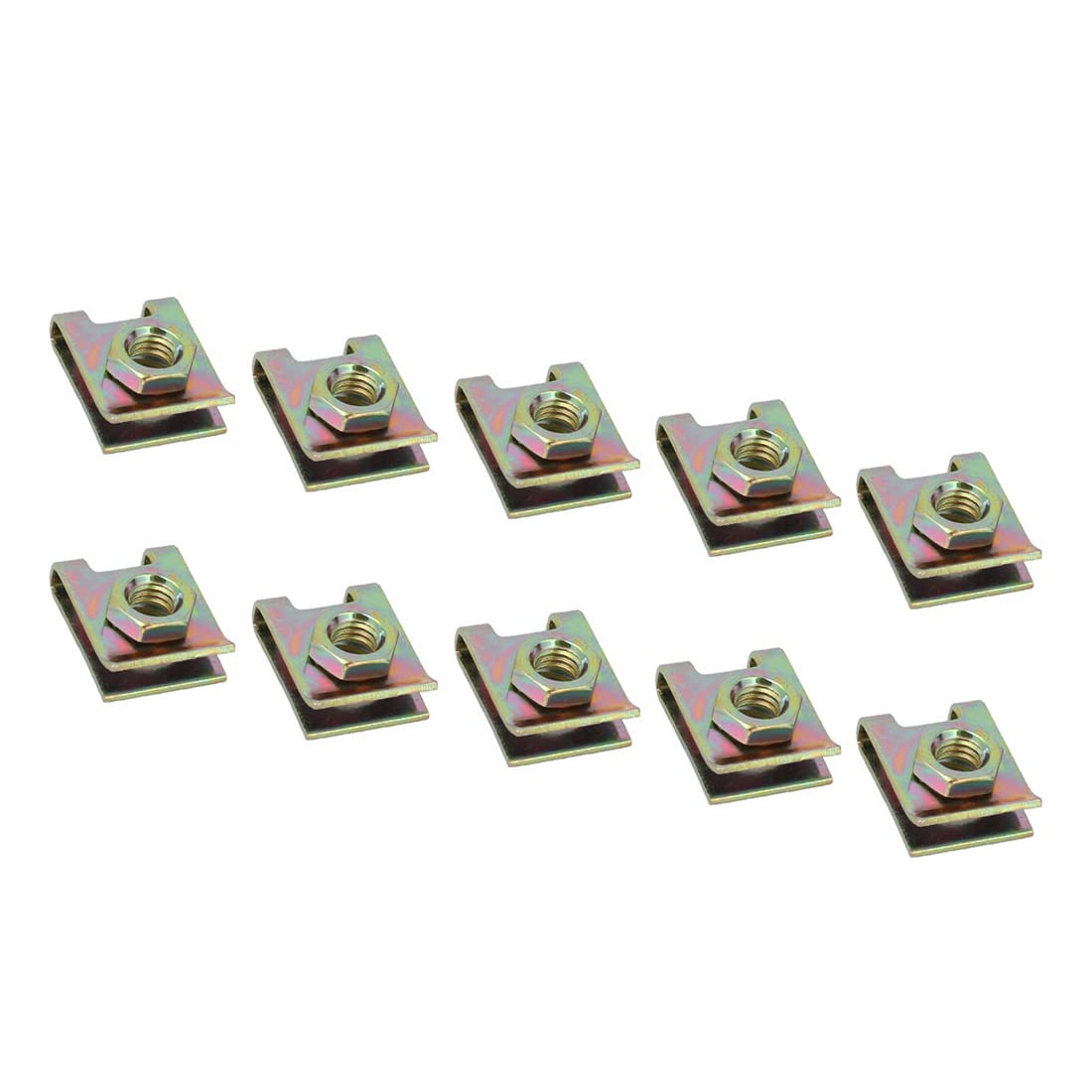 20 Dadi A U Per Viti M6 - 20mmx16mm, Acciaio Zincato, Per Mobili E Auto