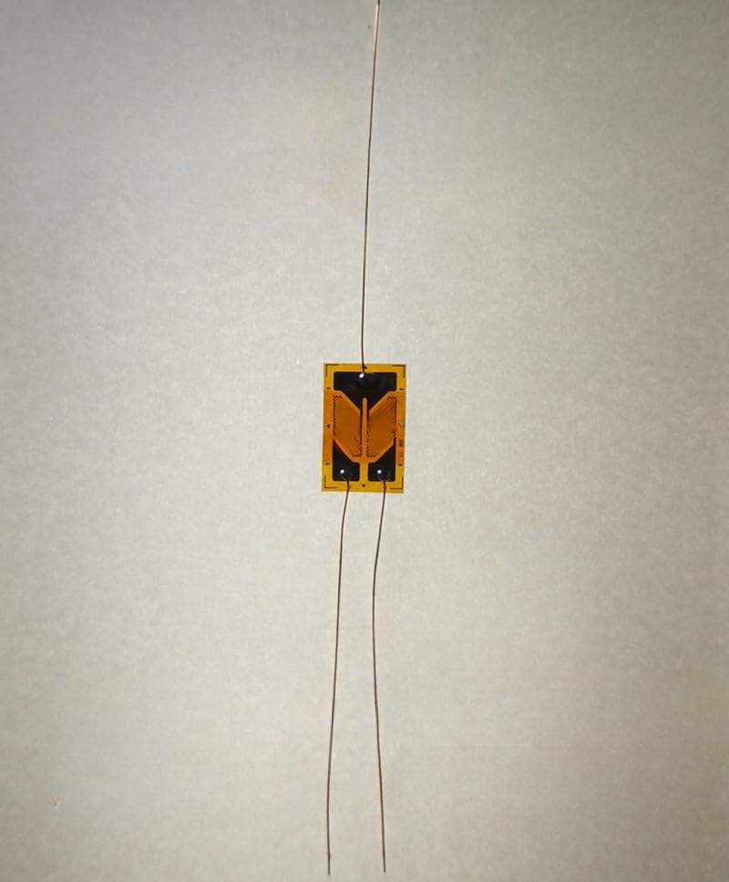 10Pcs Torque/Torsional Strain Gauge with Leads Shear Strain gages 3HA Strain Gauge (4 Welding Points, 1000Ω)