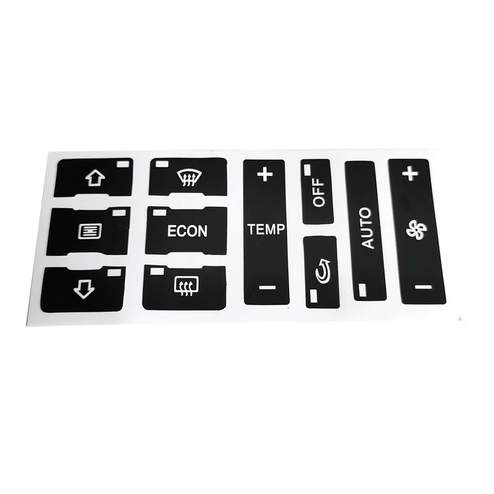 Dash Button Sticker Compatible with for A2 A3 8L A/C Button Repair Kit Fix Faded Ugly Car Air Condition Control Switch Button Repair Stickers