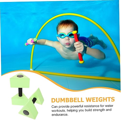Pesas de agua Happyyami 2 piezas para ejercicio en piscina miniatura 6