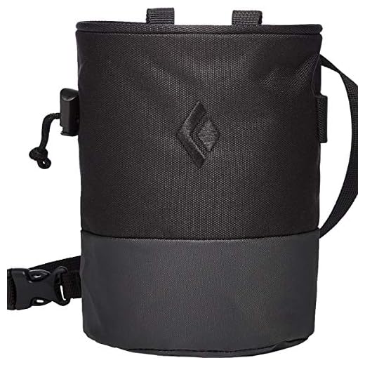 Black Diamond Mojo Zip Chalk Bag - Black/Slate Medium/Large