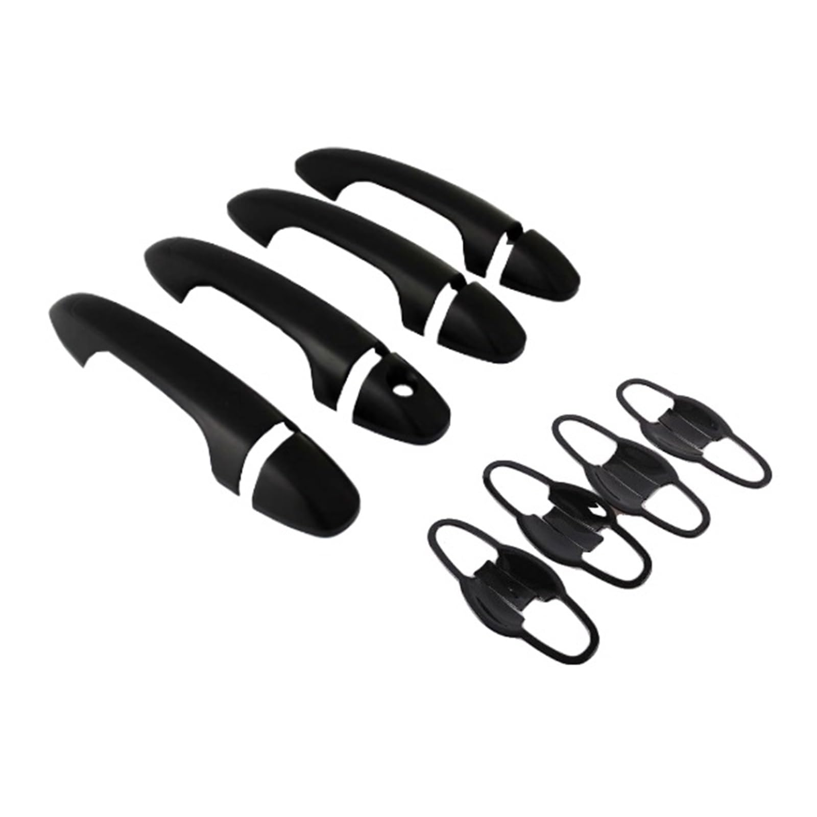Ropaix Side Exterior Door Handle for Toyota for RAV4 for RAV 4 Mk2 II XA40 2013~2018 Smart Door Handle Cover Stickers Trim Car Protective Styling(4Handle Bowl)