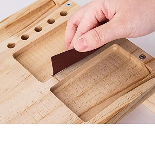 Base elevadora de madera para computadora con ventiladores miniatura 5