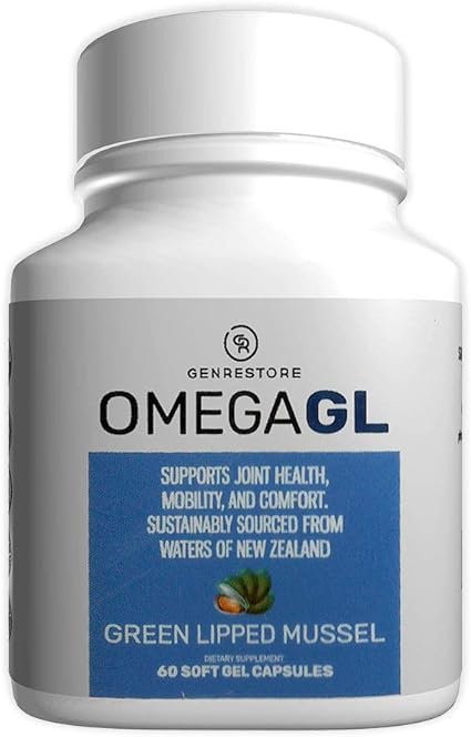 Amazon.com: Suplemento dietético Omega GL – Mezcla de mejillón lípido verde  – Proveedor sostenible del agua de Nueva Zelanda para el cuidado de la  artritis y la salud de las articulaciones, antiinflamatoria –