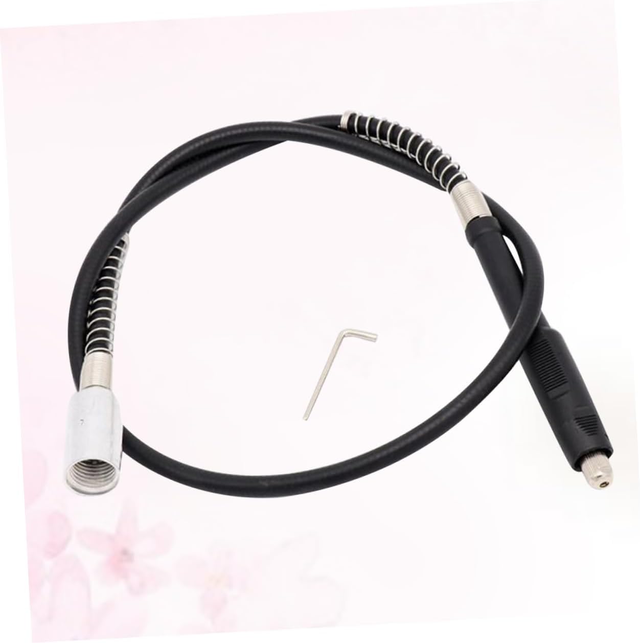 1pc Flexible Shaft Extension Tool for Rotary Drills Bendable Flex Shaft for Polishing Grinding and Carving Compatible Electric and Hand Drills Handle and Nut