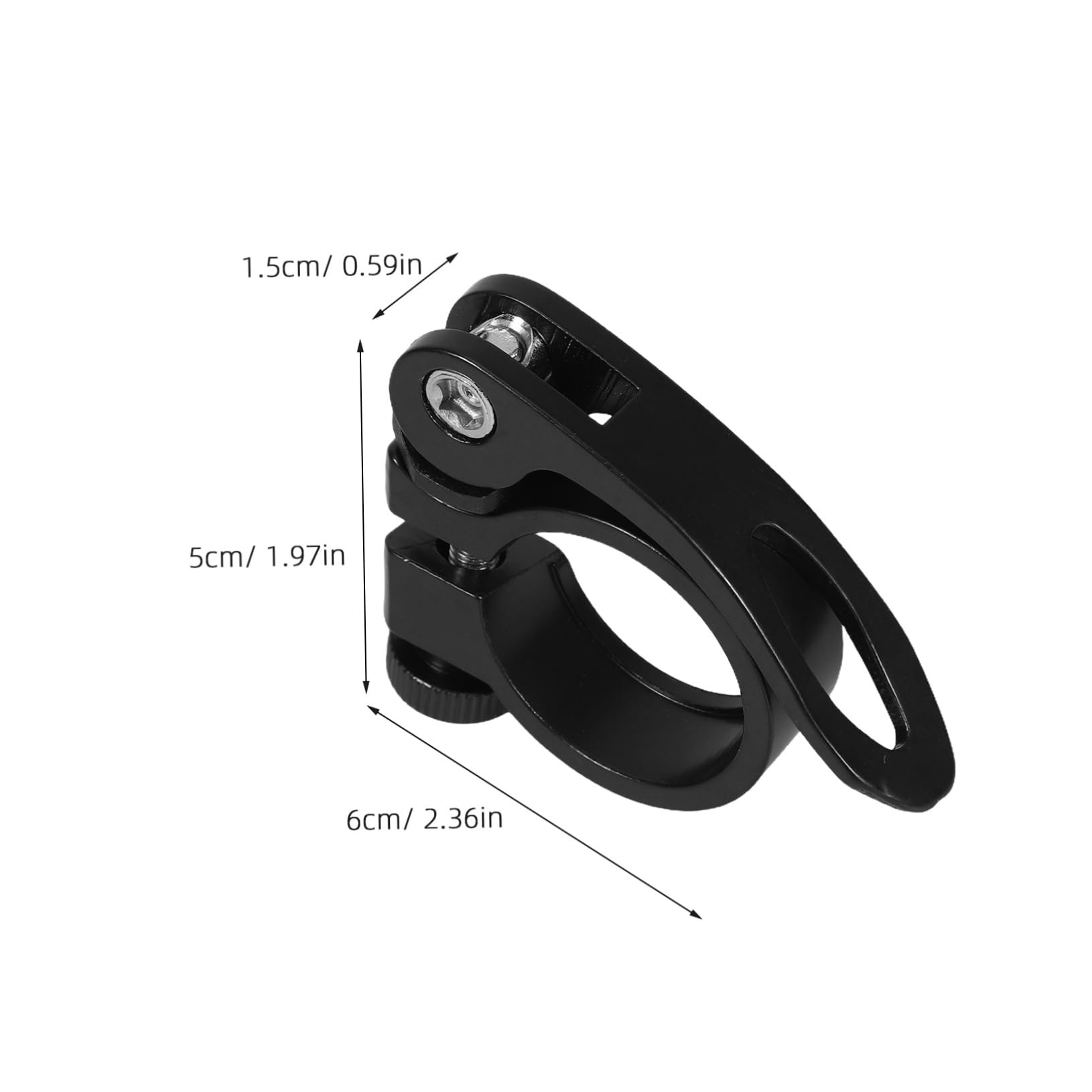 Mikikit 3pcs Aluminum Alloy Bicycle Seat Post Clamp Secure Locking Clip for Commuting Long Distance Riding Quick Release Design for All Cycling Conditions