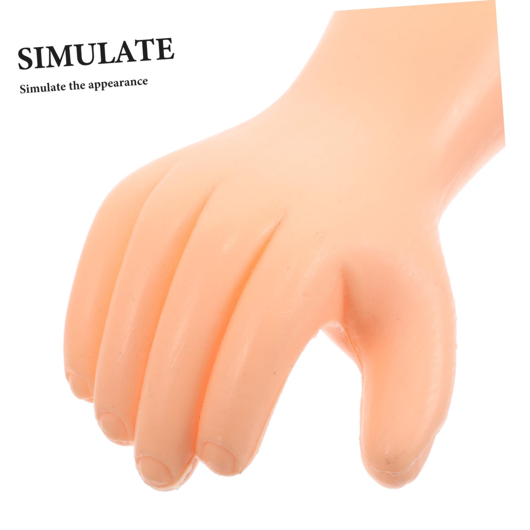 Toyvian 6pares Arreglos Manos De Muñeca Realistas Accesorios De Simulación De Plástico Componentes para Manualidades De Muñecas DIY Manos Miniatura para Reparación De De Simulación