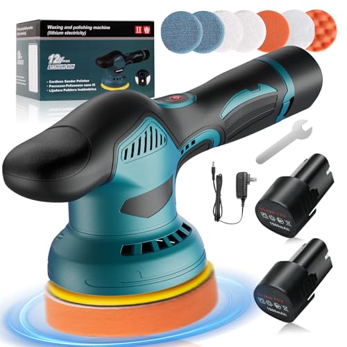 【強化版】ポリッシャー 車 電動ポリッシャー コードレス 8段変速可能...