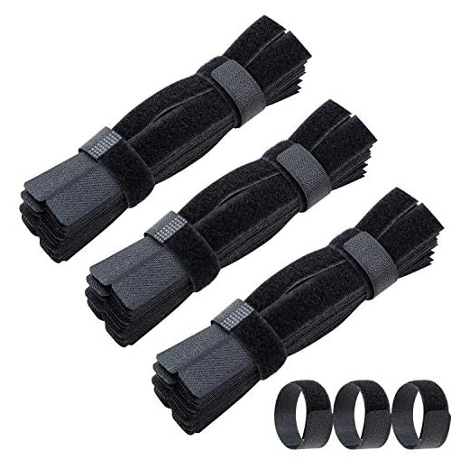 100PCS reusable Cable Ties, travel wire organizer , Wire Management for Organizing Home, cable organizing for computer/PC/laptop/TV/electronic equipment, 7 inch black nylon
