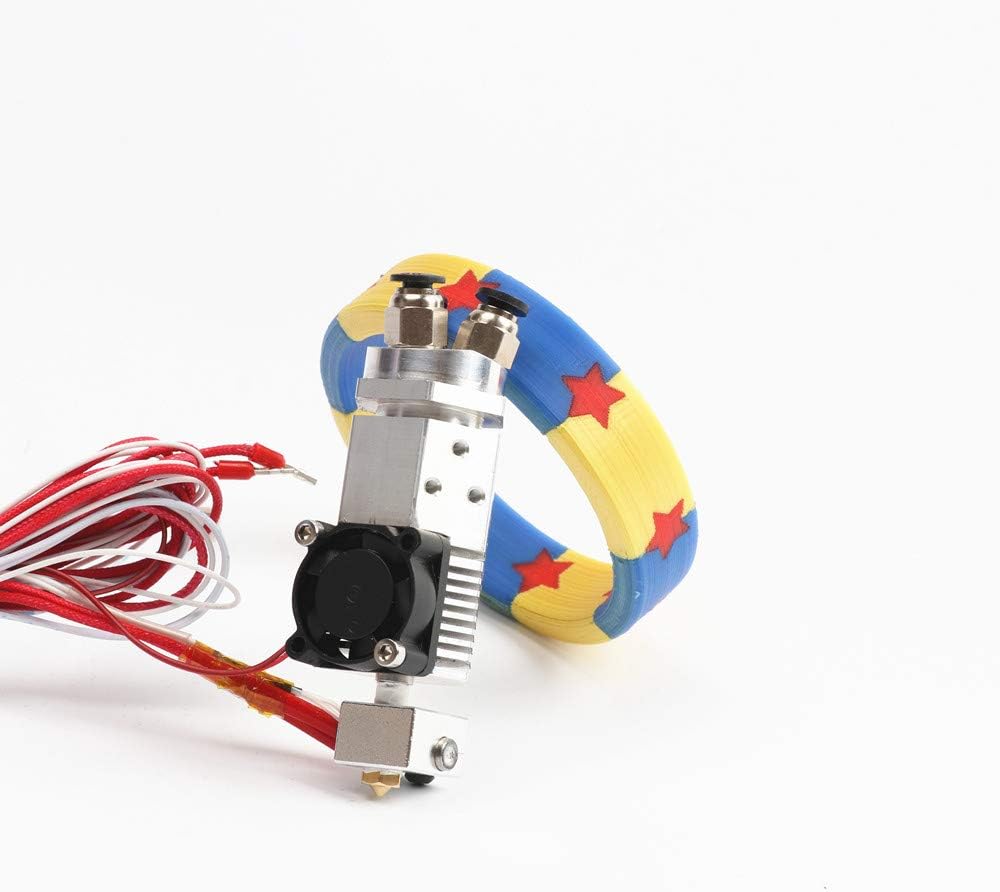 HE3D 3 in 1 Out Multi-Color Extruder hot end Kit 24V Three Colors Switching hotend kit for 0.4mm 1.75mm 3D Printer Parts
