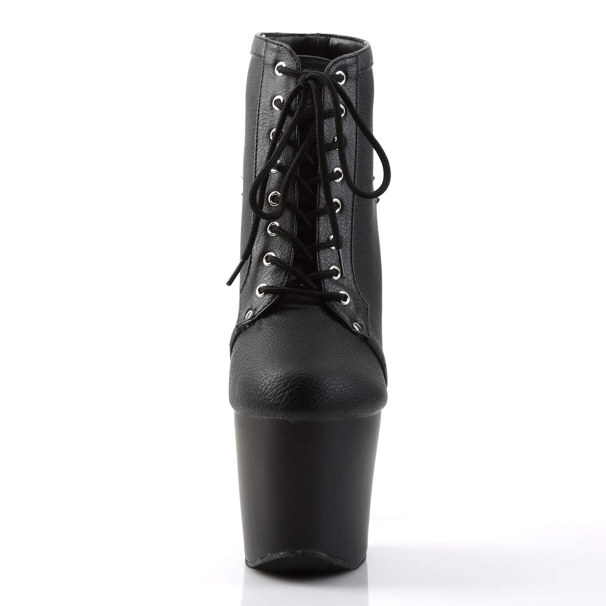 Pleaser FEARLESS-700-28 Blk Faux Leather/Blk Matte UK 4 (EU
