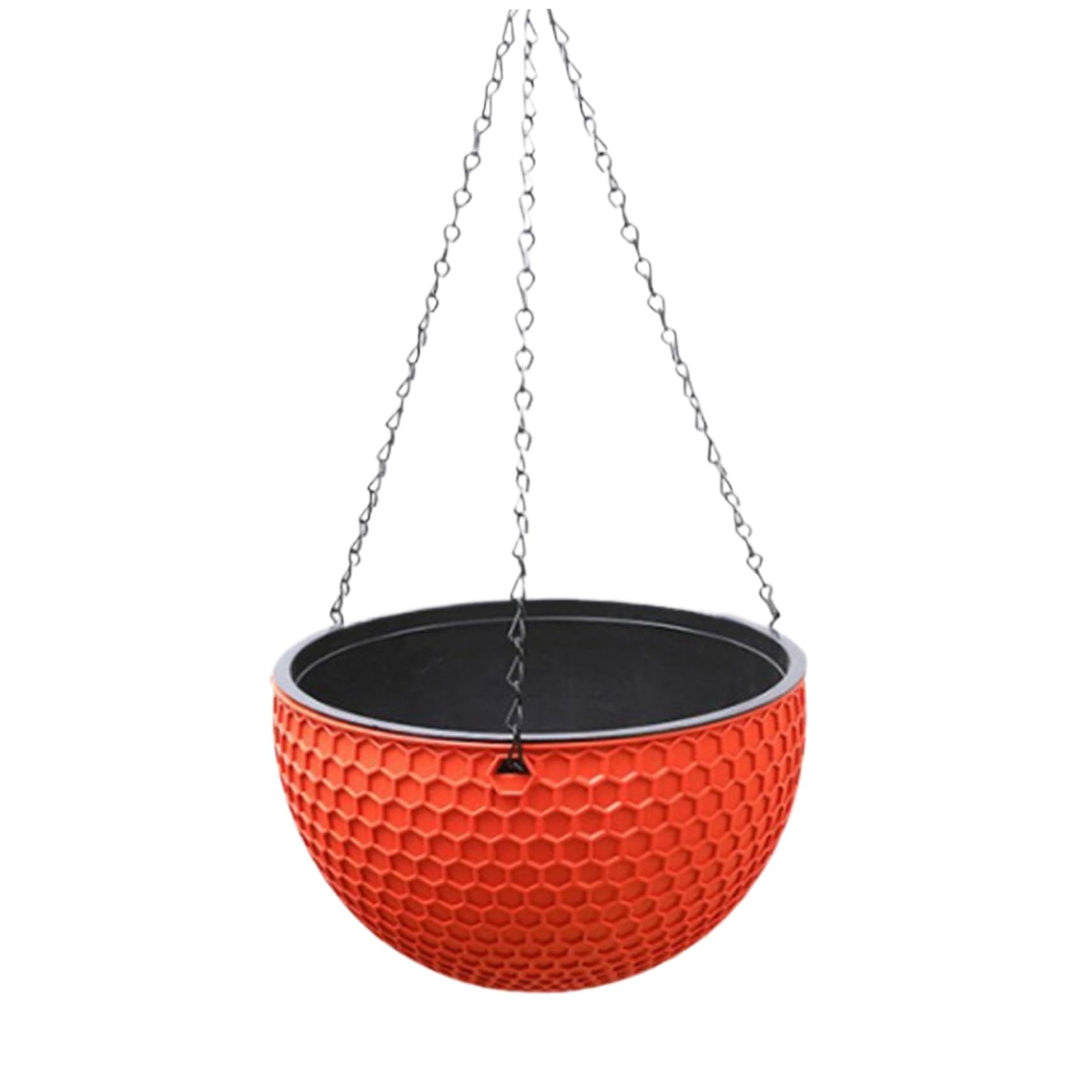 Hintyne Plant Hanger Indoor Hanging Plant Pot Self Watering Hanging Planter Plastic Pots for Plants Indoor Basket with Drainer and Chain Decorative Flower Pot