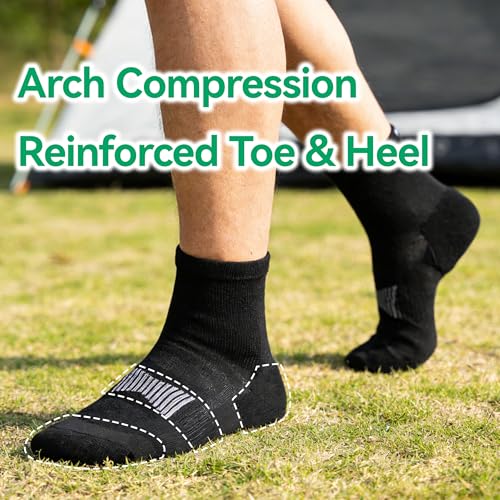Image of 3 Pairs 90% Merino Wool Ankle Socks, Thin All-Season Casual Soft Breathable for Men Women