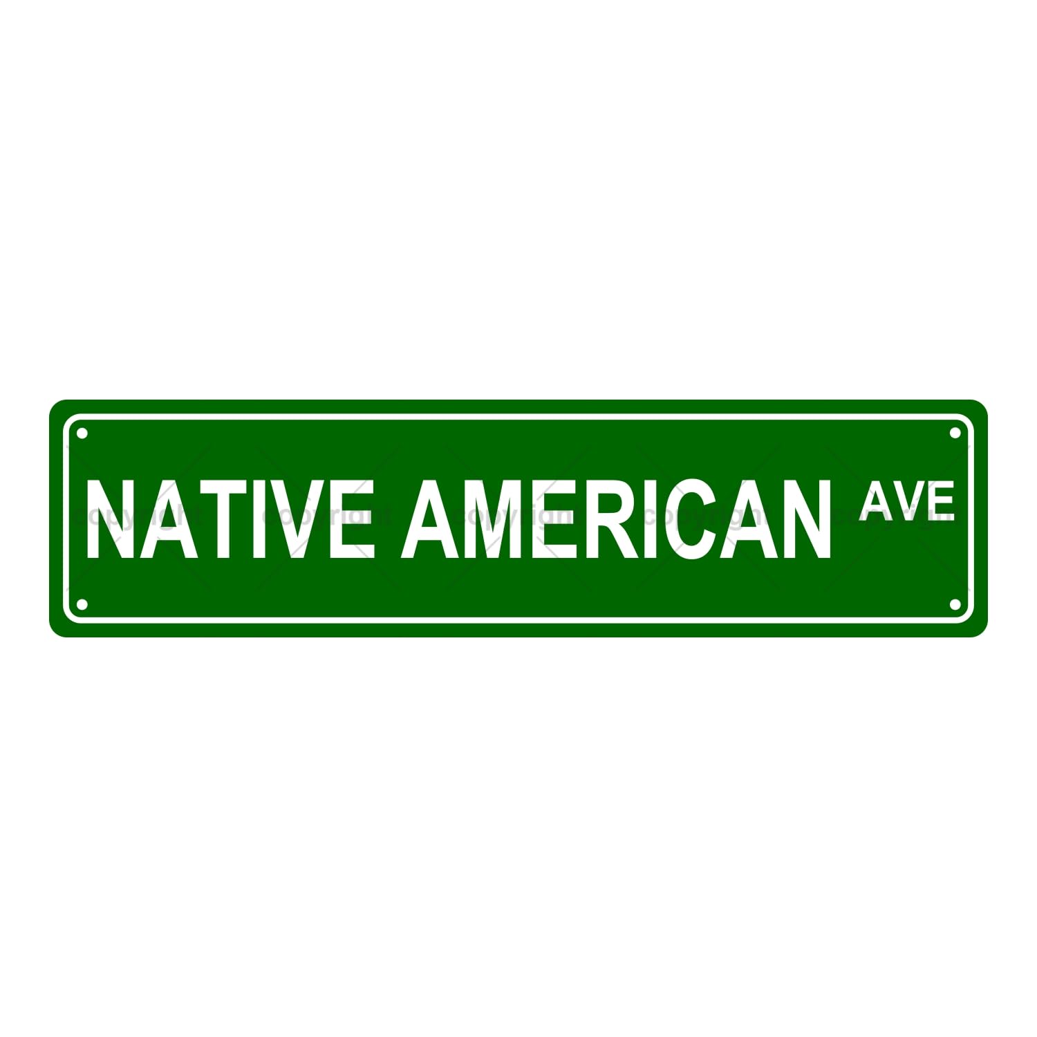 Native American Ave People Metal Tin Street Sign Bar Cafe Garage Cave Home Room Wall Bathroom Farmhouse Garden Porch Patio Decor,4x16 Inch