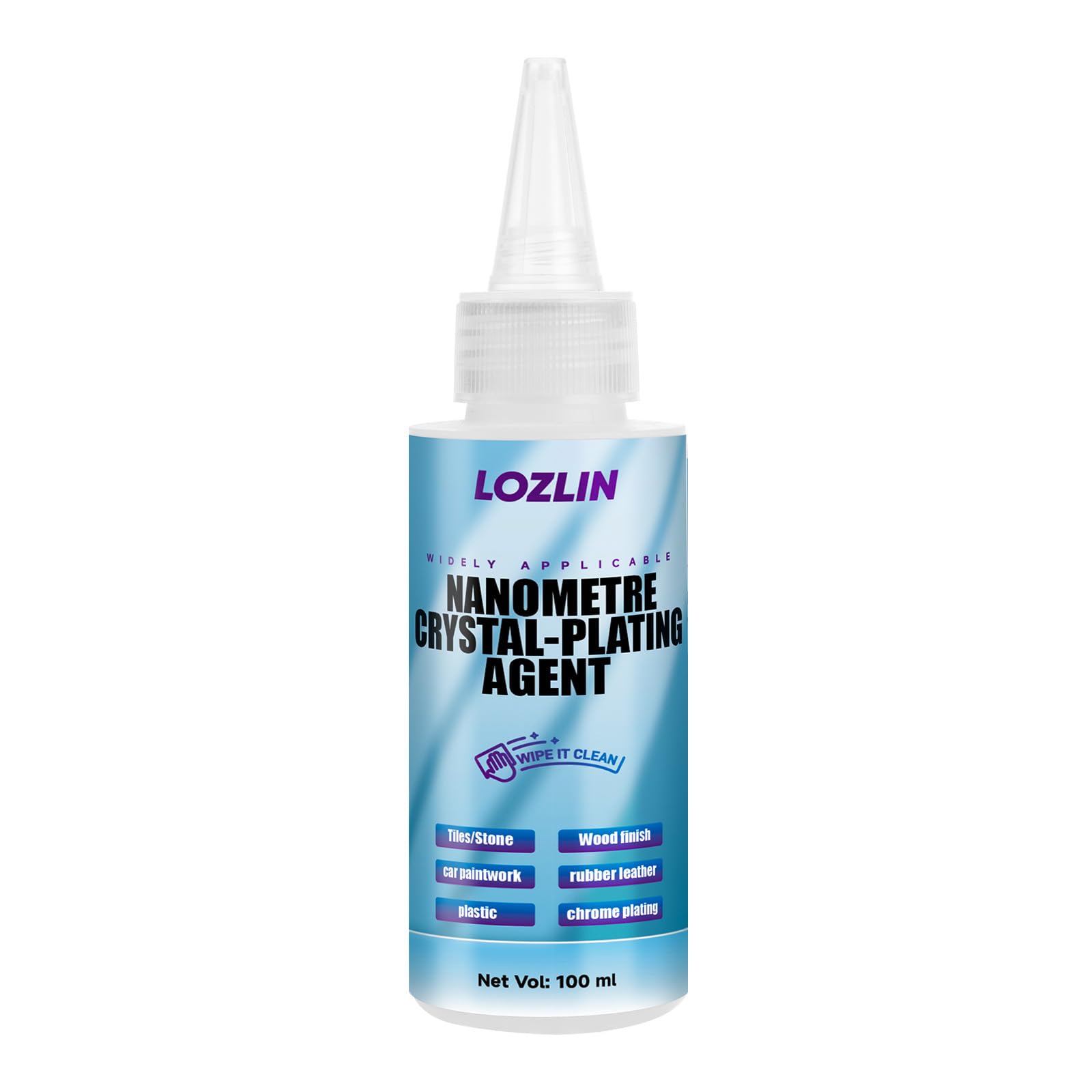 Nano Clear-Crystal Coating Multi-Surface Protector for Marble Granite Tile Countertop, Car Paint Wood Plastic Leather Ceramic Shine & Scratch Stain Protection-100ml