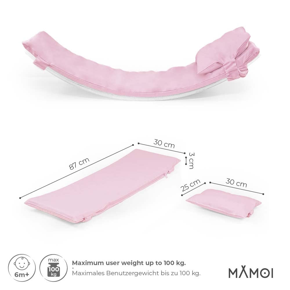 MAMOI® Matte für Balance Board Kinder, Kissen für Balance Board wippe, Balancieren und Gleichgewichtstrainer, Weiche Matte für Balanceboard indoor, Matte ab 1