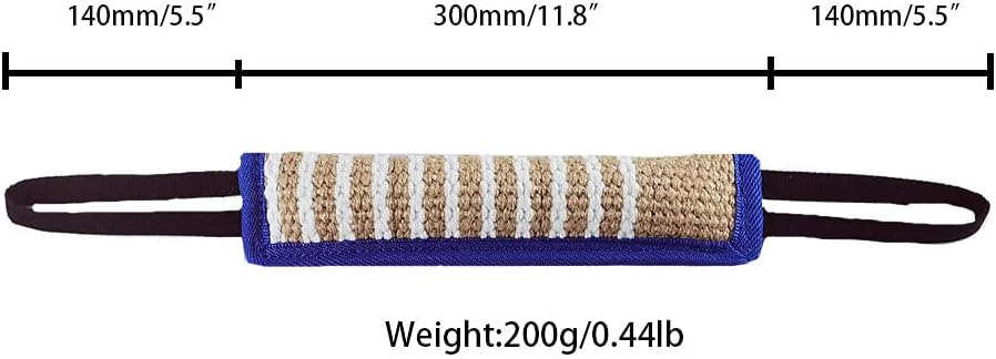 6pcs Pet Dog Training Bite Pillow Jute Bite Stick Dog Tug Toy Durable Bite Sleeve Training Equipment for K9 Puppy to Large Police Dogs Interactive Play (30 x 7cm, 11.8x2.75inch)