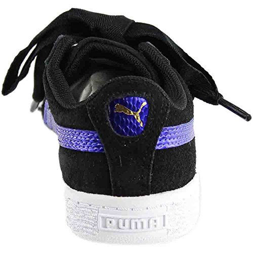 Image of PUMA Kids Girls Suede Heart Lace Up Sneakers Shoes Casual