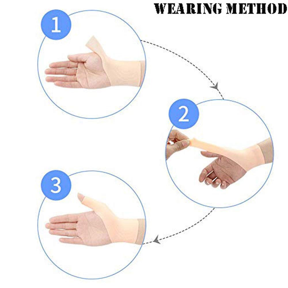 Best gel supporto per il polso bretelle, Pedimend tutore per polso e pollice maniche sinistra destra stabilizzatore guanti per artrite, sciatori del pollice, pollice per lesioni, slogature