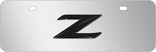 Para Nissan 370Z Z Logo Aspecto Europeo Medio Tamaño Cromo Placa De Acero Inoxidable