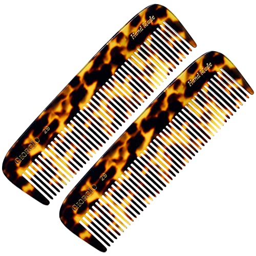 Giorgio G29 Peigne Flexible Fait Main 14 cm Lot de 2 Peignes