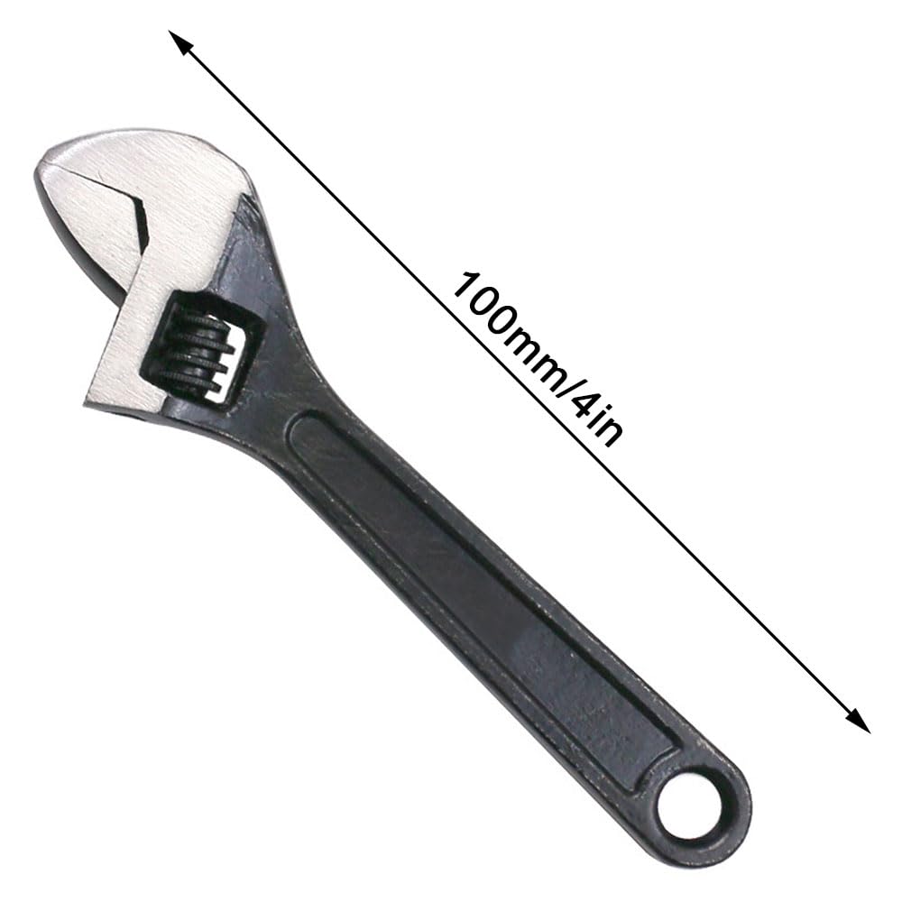 YAISUHCHNYE Mini Adjustable Spanner 4" Hand Wrench Tools Multifunction Adjustable Wrench Portable Adjustable Spanner for Industry and Auto Repair - Image 4