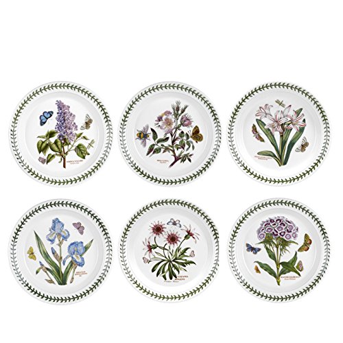 Image of Portmeirion Botanic Garden Salad Plates, Set of 6 Assorted Motifs