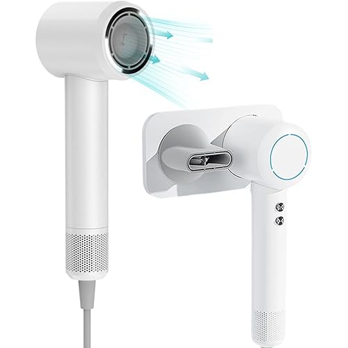High-Speed Ionic Hair Dryer - 110000 RPM Brushless Motor Negative Ionic Blow Dryers for Fast Drying Quiet Low Noise Thermo-Control Professional Hair-Dryer (White)