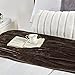 Walensee Fleece Blanket Plush Throw Fuzzy Lightweight (Twin Size 60x80 Brown) Super Soft Microfiber Flannel Blankets for Couch, Bed, Sofa Ultra Luxurious Warm and Cozy for All Seasons