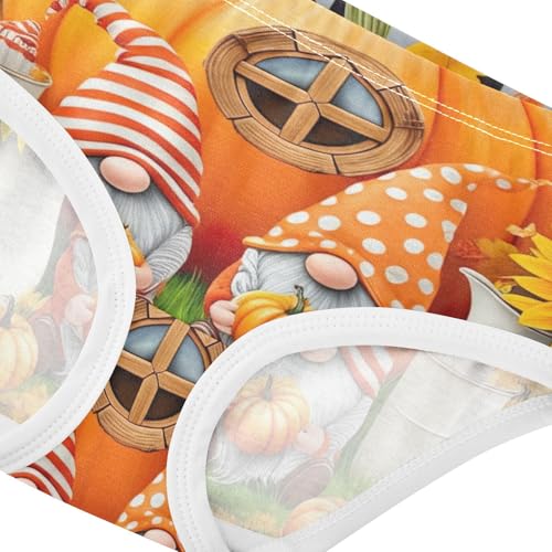 Aesthetic Girls Underwear Toddlers 2t Cotton Girl Panties Cute Cute Autumn Pumpkin Gnomes Kids Briefs Undies4