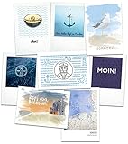 Mitbringsel und Grußkarte von der Nordsee