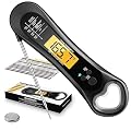 Meat Thermometer Digital, Instant Read Meat Thermometer for Grill and Cooking, with Bottle Opener, Backlight & Calibration Food Thermometer, Kitchen Gadgets for BBQ, Turkey, Candy, Liquids