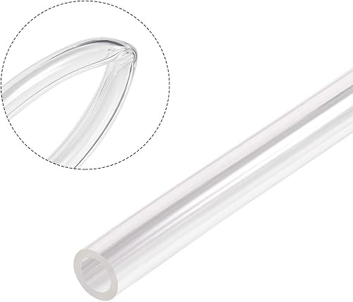 Miniatura 3 de uxcell Tubo de aire neumático, 12 mm (0.47 ") OD x 8 mm (0.31") ID 6.6 ft (6.56 pies) PU poliuretano compresor de aire tubería manguera tubo