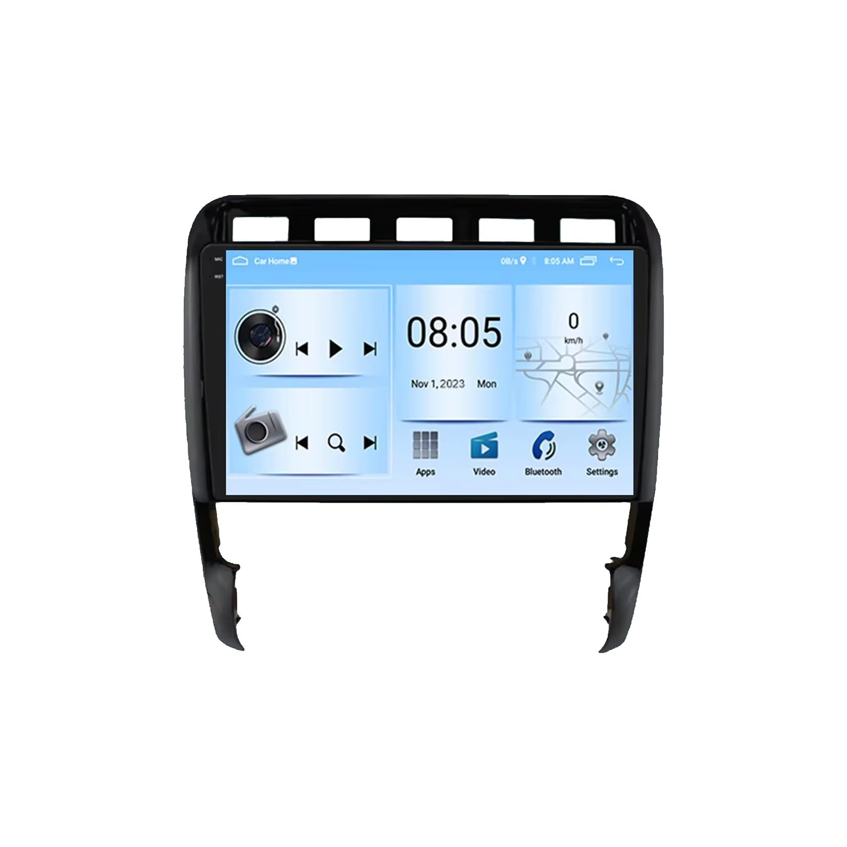 SIXTOP Autoradio Android 15 Per Porsche Cayenne 2003-2010 – 9 Pollici Touch, CarPlay Wireless, Android Auto, Bluetooth 5.0, GPS, WiFi, FM/RDS, Telecamera Posteriore