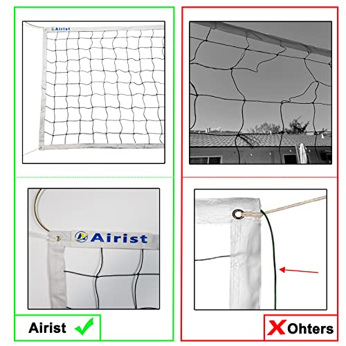 Airist Professional Heavy Duty Volleyball Net, 32x3FT Portable Volleyball Net Outdoor with