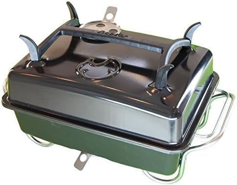 Raptor Grilling - Optimized Portable Charcoal Grill Smoker - Barbecue for Camping, Tailgating & Travel; Go Anywhere With This Tabletop Outdoor BBQ Cooker & Chargrill, Charbroil, Smoke or Hibachi - BLK