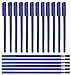 Gudotra 12pcs Bolígrafos Borrables + 30 Recargas Azules Recargas de Bolígrafos Borrables Punta de 0.5 mm (12pz Bolígrafos+30 Recargas Azules)