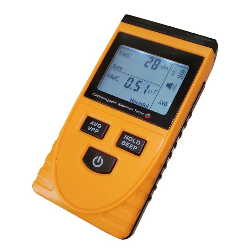 Réfractomètre, Détecteur de rayonnement de champ électromagnétique, testeur EMF Contre-émission Dosimeter Computer Computer Champ électrique Champ magnétique(Blank No box)