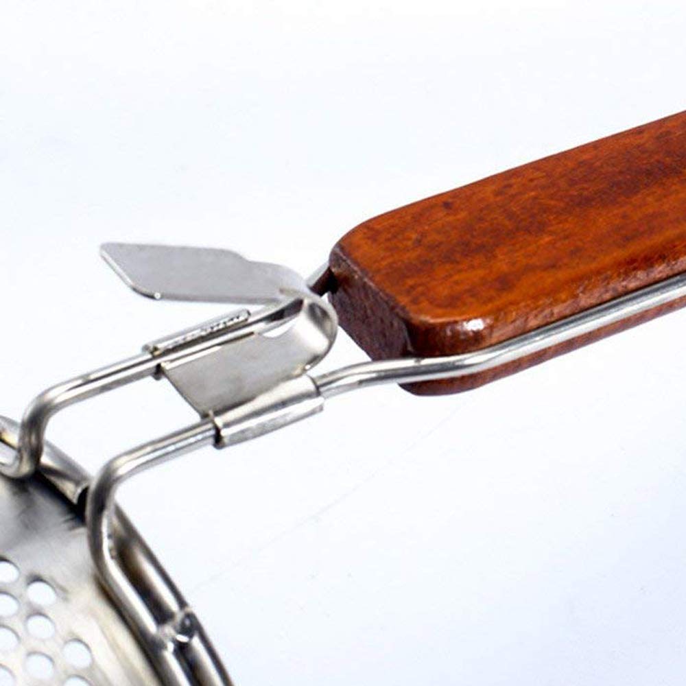 Colino A Ragno In Acciaio Inox Per Pasta - Cestino Microforato Con Manico In Legno - Foto 11